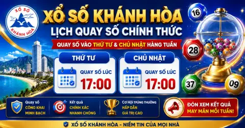 Khánh Hòa Lottery Wednesday and Sunday Official Draw Schedule